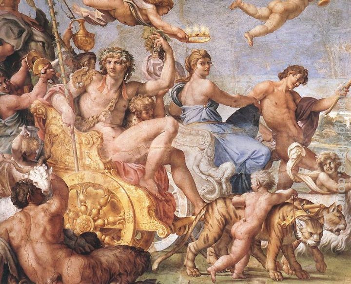 Annibale Carracci Triumph of Bacchus and Ariadne [detail 1]